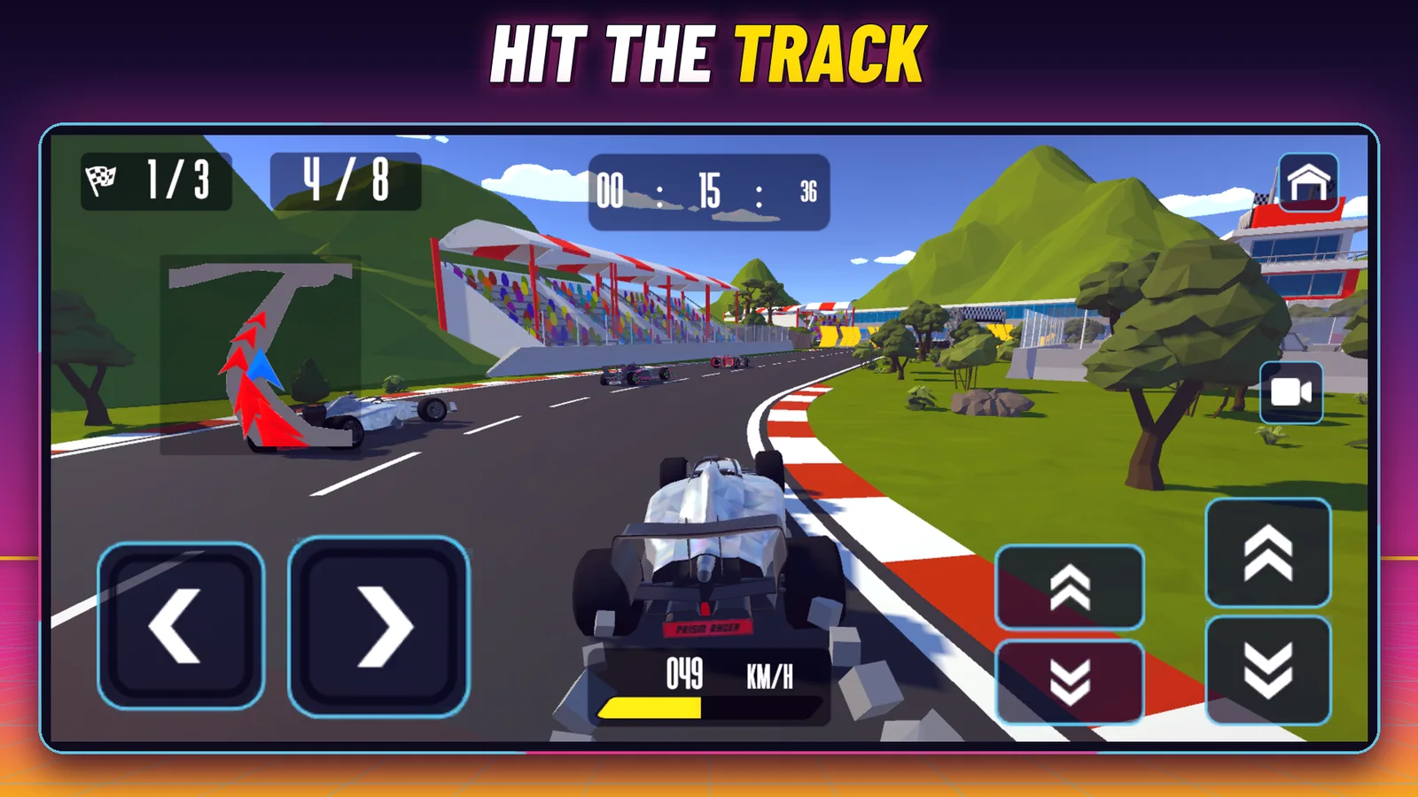 QRace Videogame app: hit the track