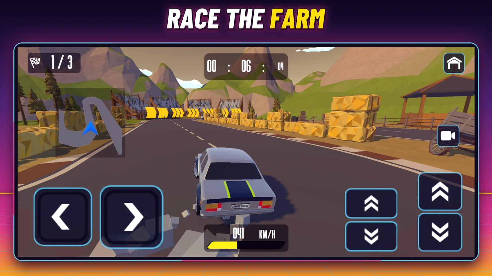 QRace Videogame app: race the farm
